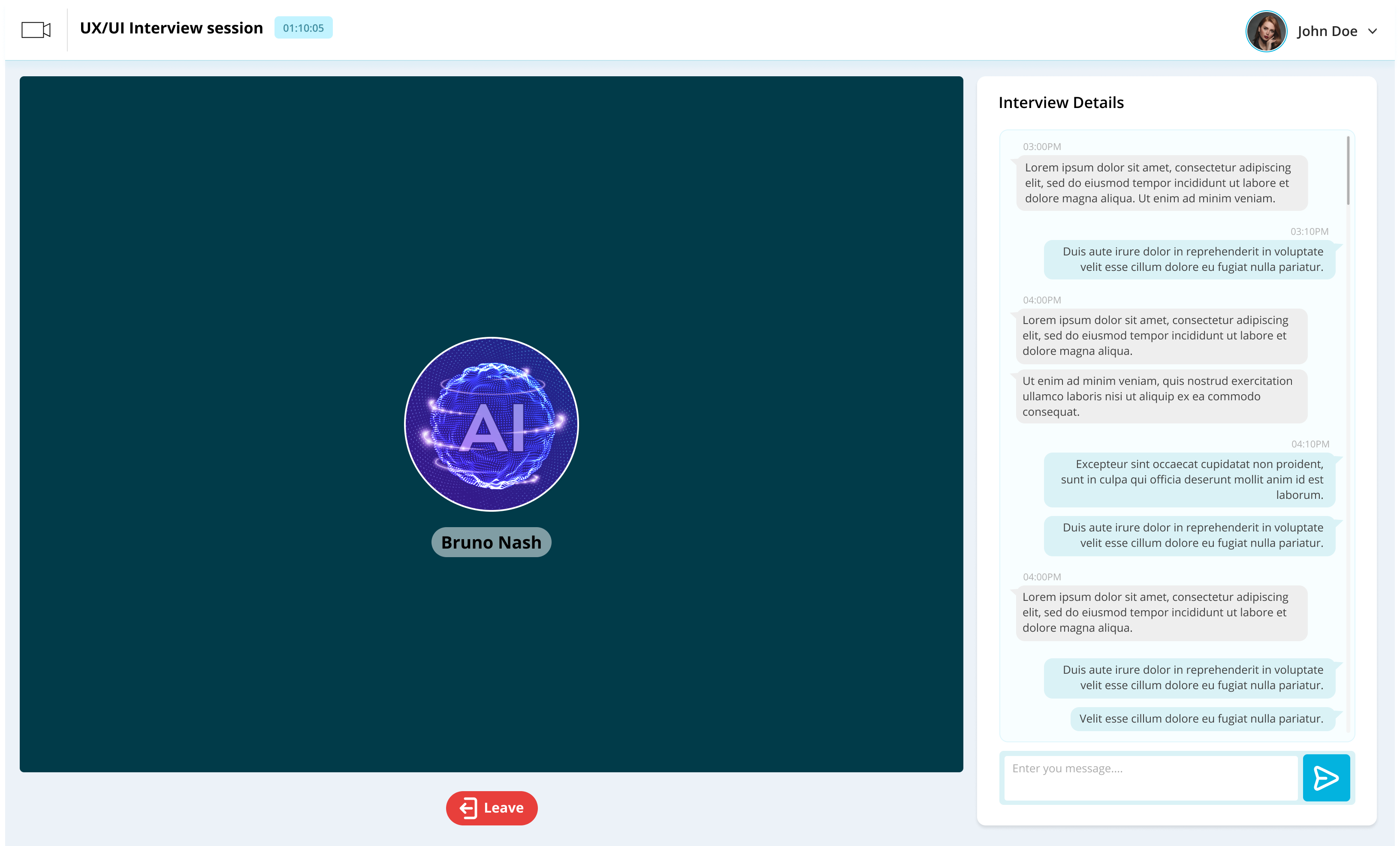 AI Interview Window