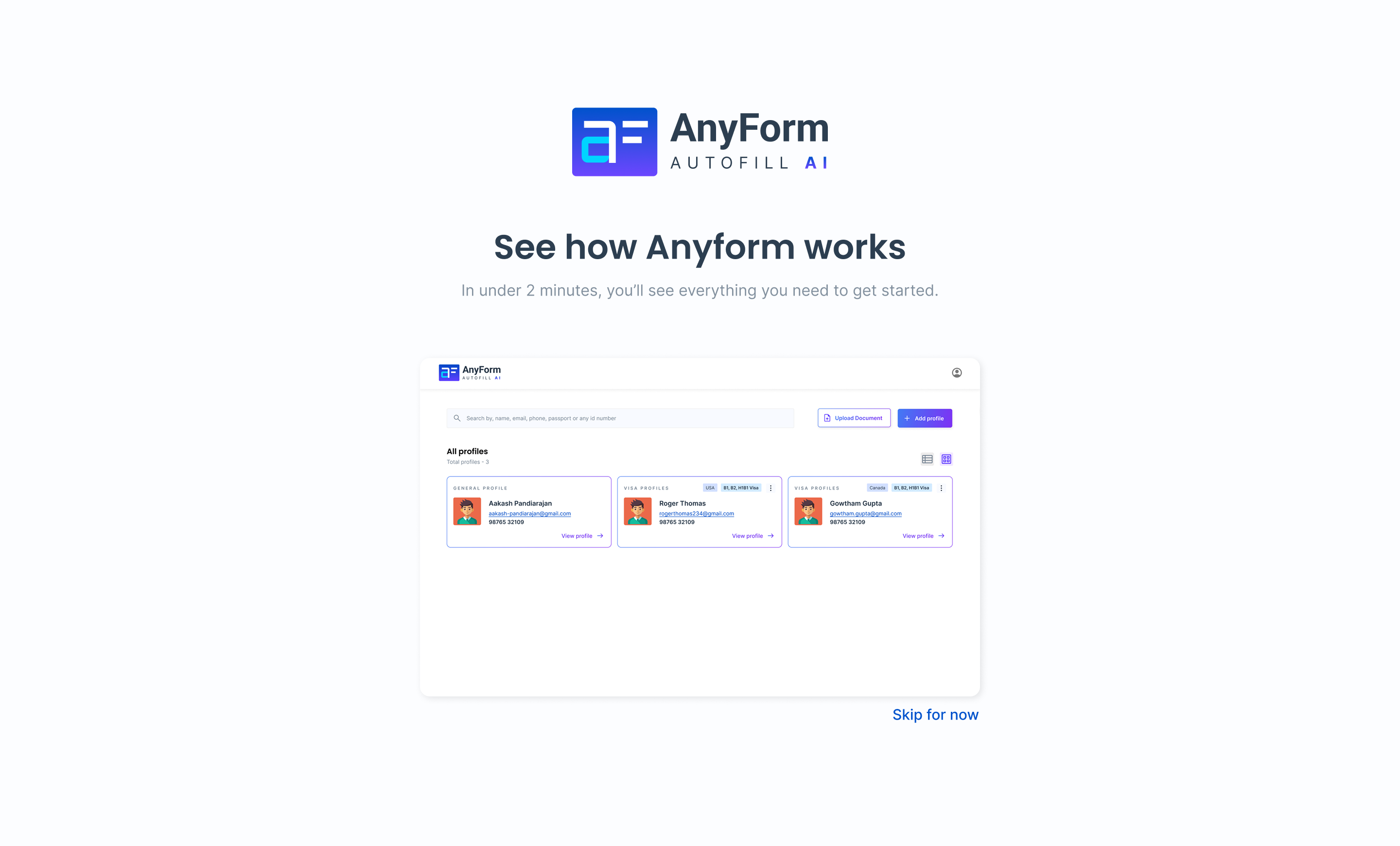 Anyform - product overview