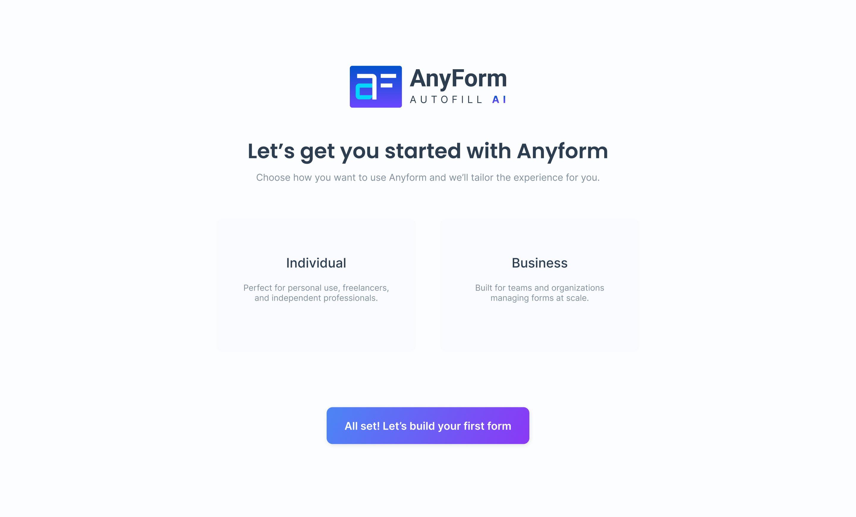Onboarding Screen