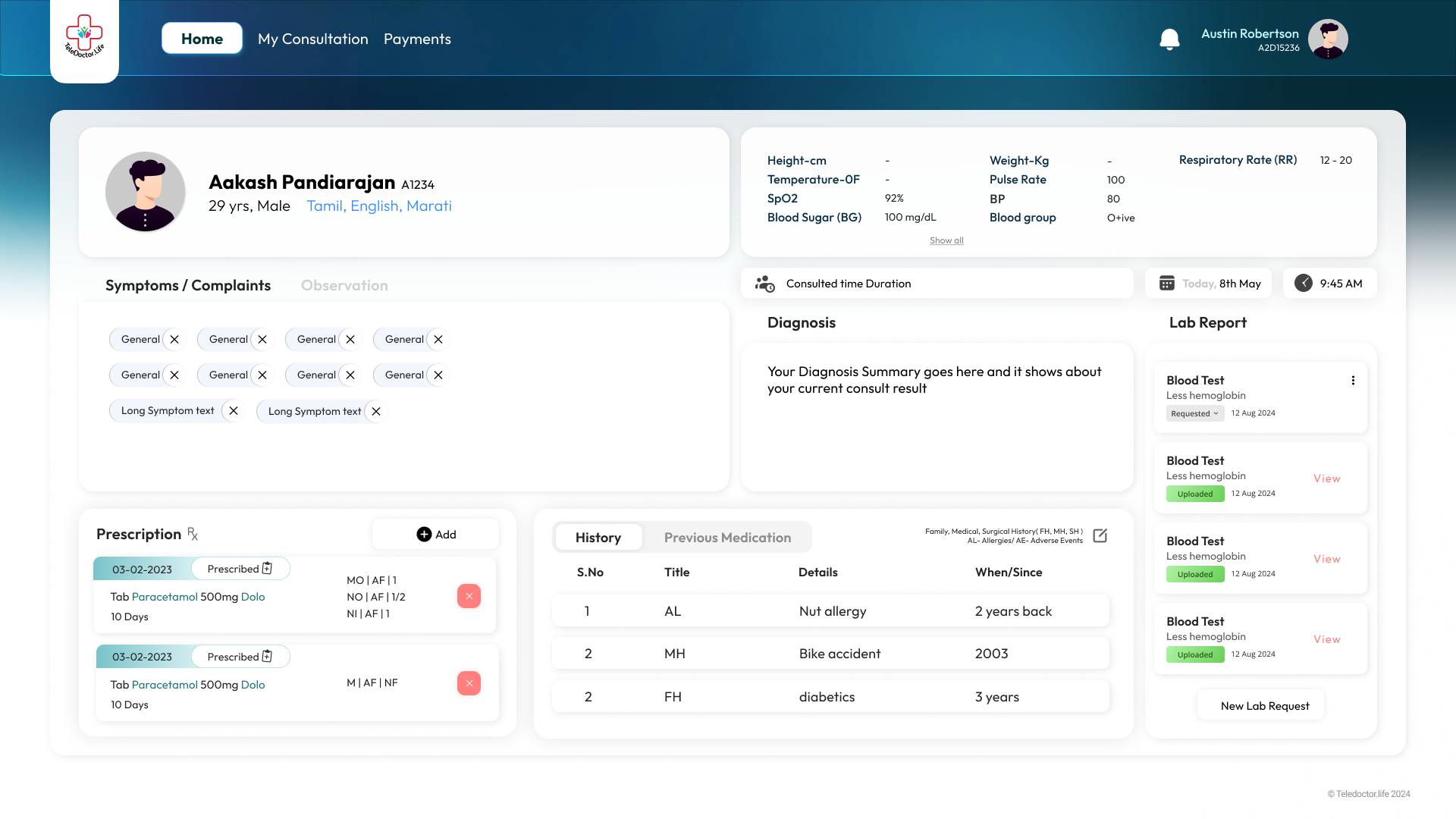 Consultation Profile