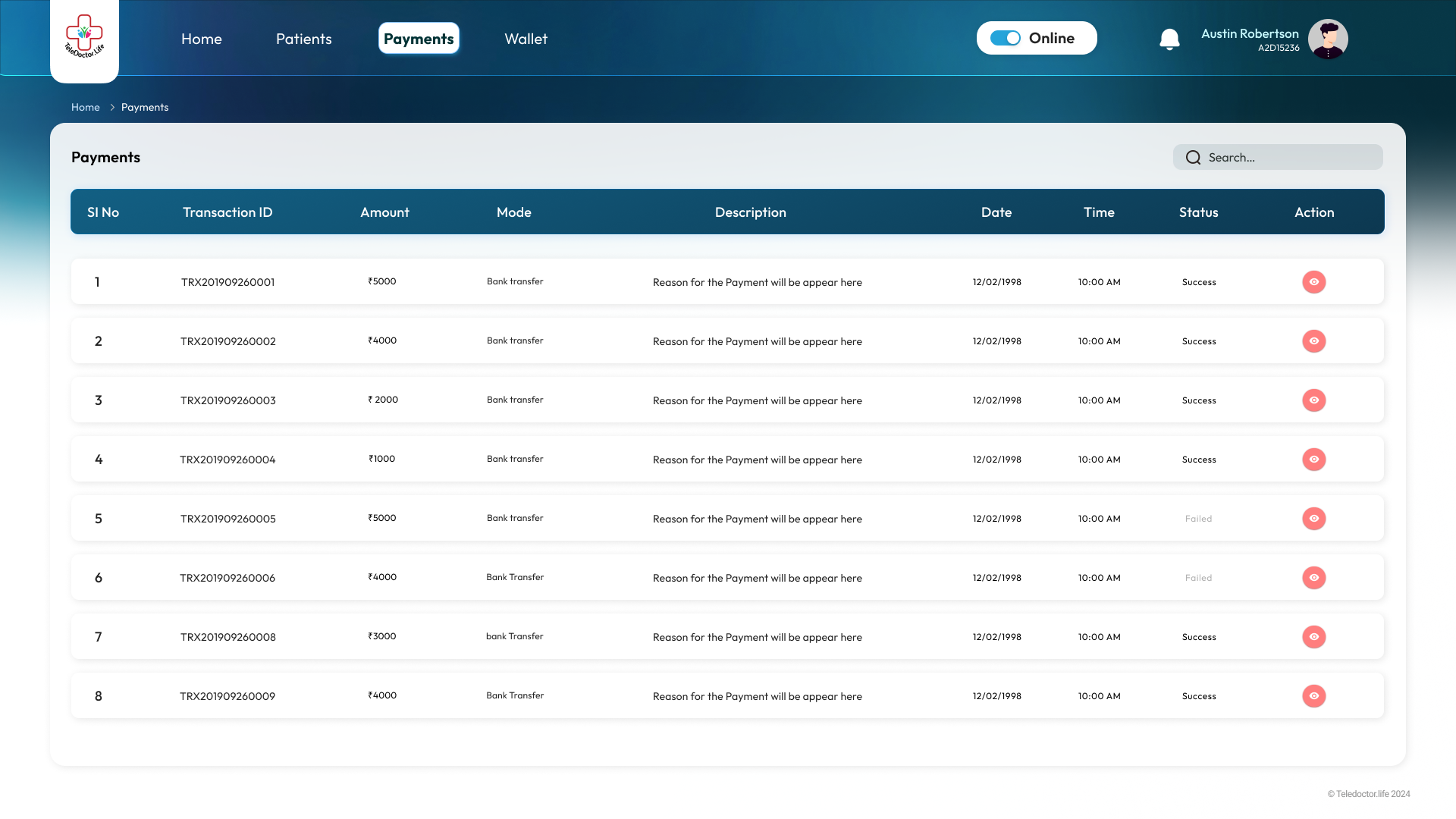Payment List