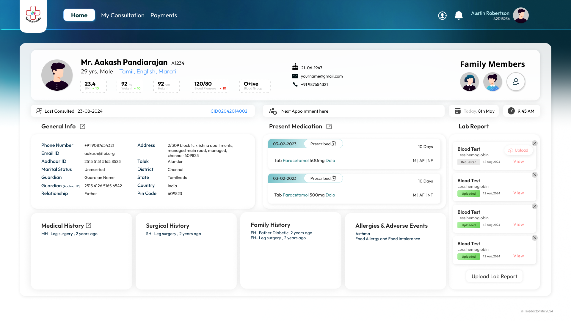 Patient Profile